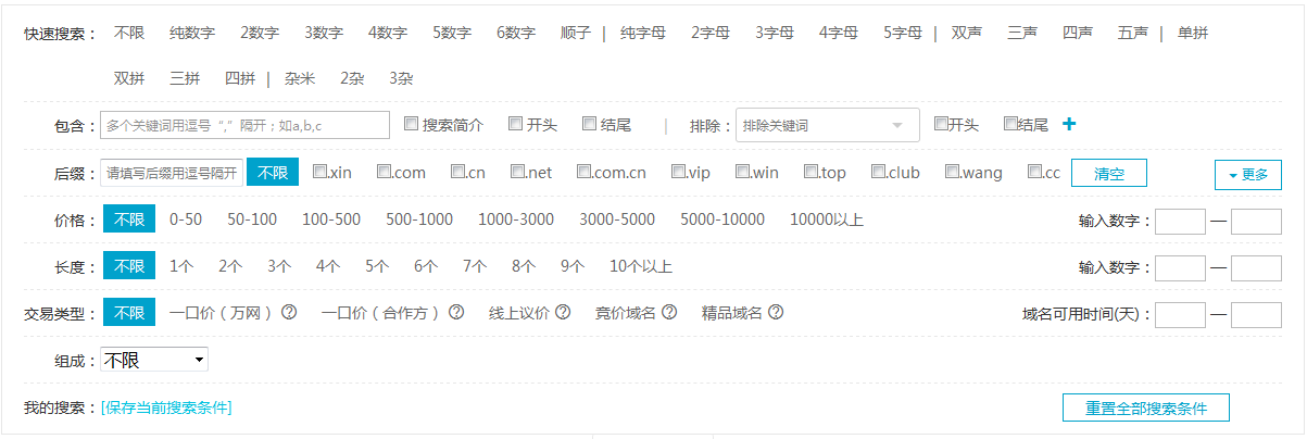 域名交易市场